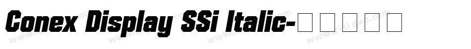 Conex Display SSi Italic字体转换